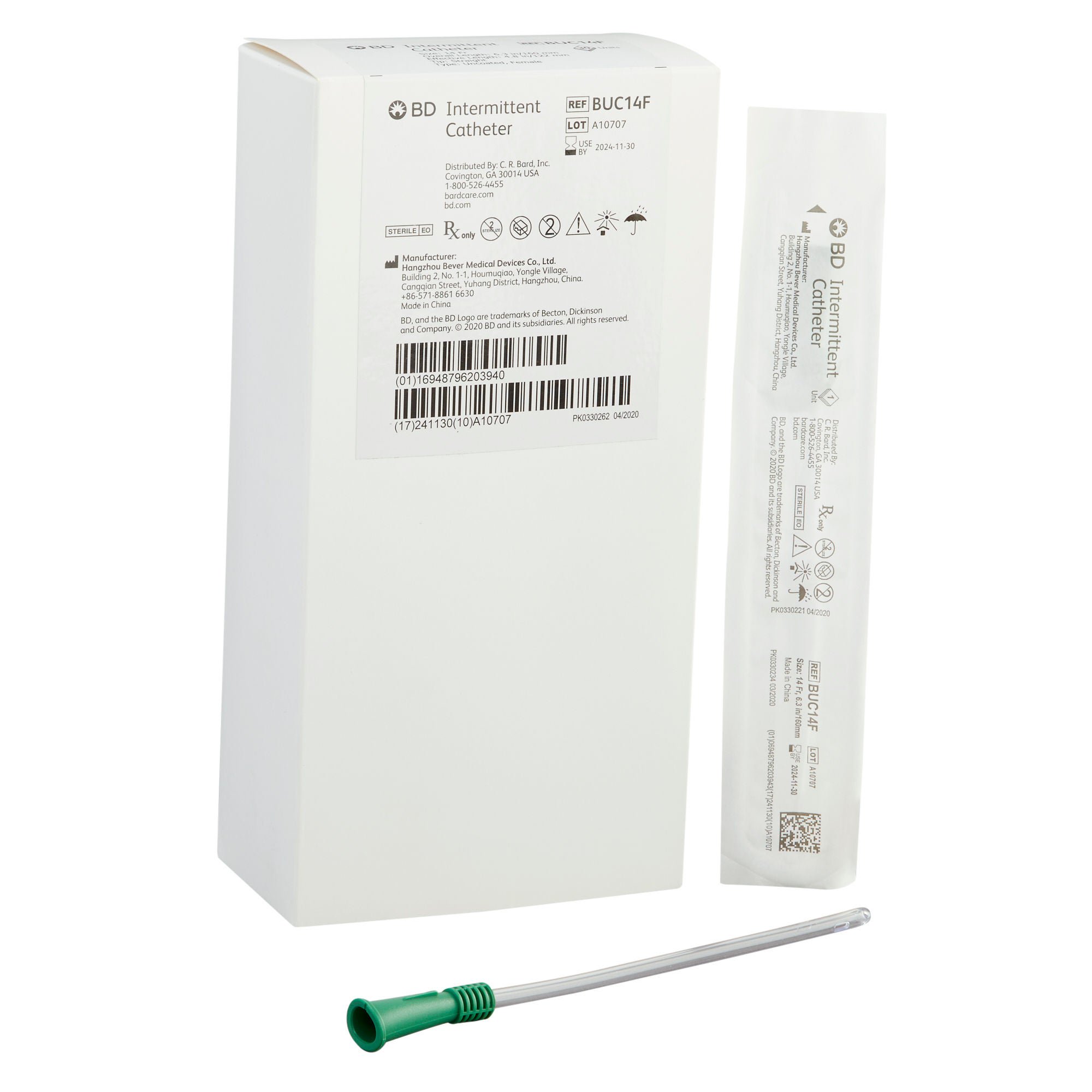 Bard CATHETER, INTERMITTENT STRT TIP 14FRX6" (30/CS)