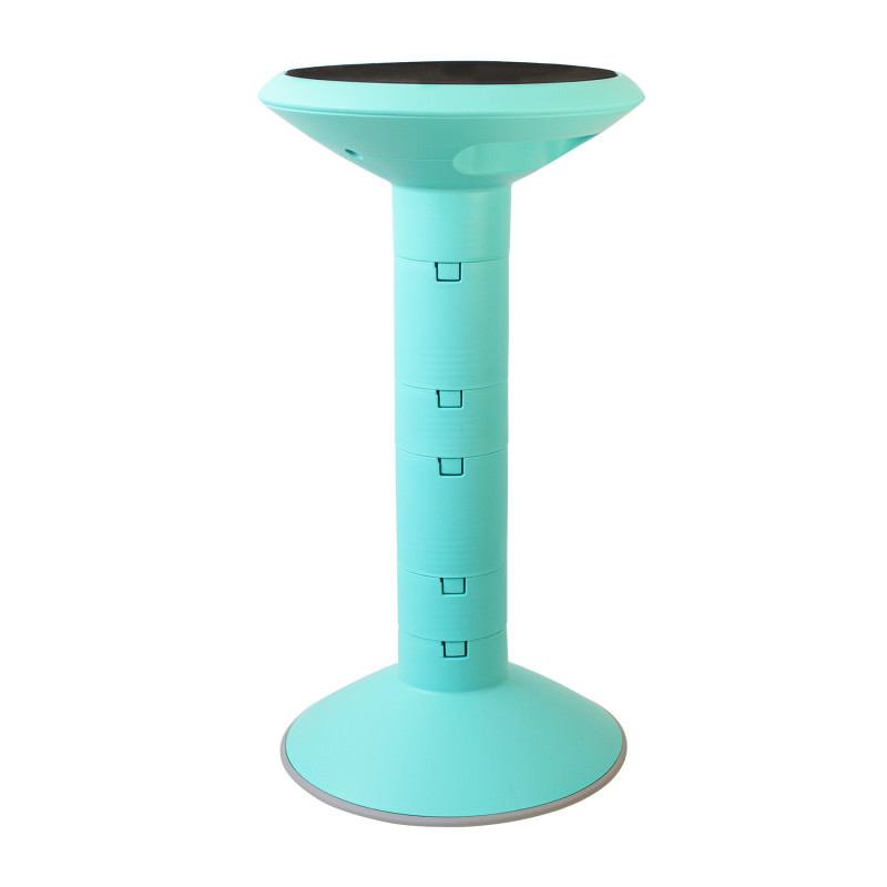 Wiggle stool, 12 to 24-inch, Teal