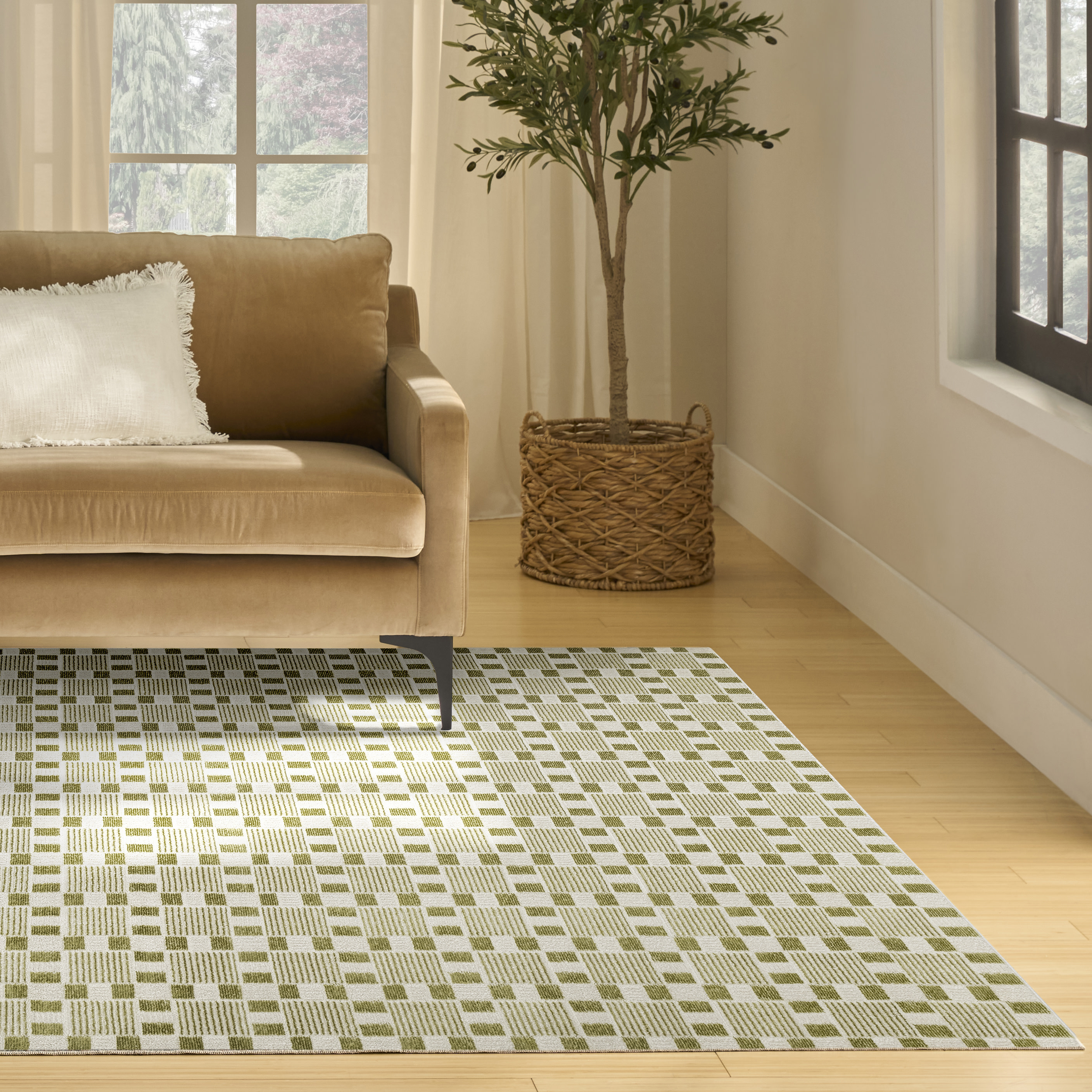 Nourison Nordic 8' x 10' Green Modern Indoor Rug