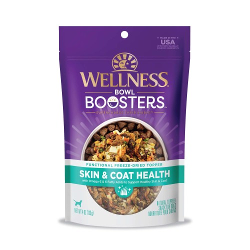 Wellness Bowl Boosters Functional Topper Skin & Coat Front packaging