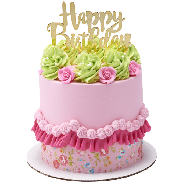 Pink 1" Rose SugarSoft® Premium Edible Decorations