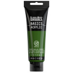 Liquitex BASICS Acrylic Paint 118 mL Tube Hooker’s Green Hue Permanent