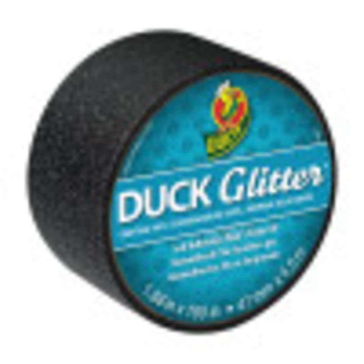 Duck Glitter® Crafting Tape - Black, 1.88 in. x 5 yd. Image