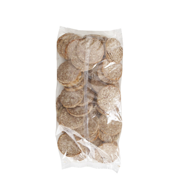 SPECIAL RECIPE(r) Sausage, Fully Cooked, 80/2 oz Patty, Natural, 2/5 lb . C1CB - Front Center Inner Pack (Hi Res)