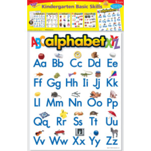 Kindergarten Basic Skills Learning Charts Combo Pack, Set of 5
