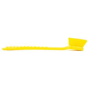 Carlisle, Sparta, 5in, Color Coded Floater Scrub Brush, 20in Overall Length, Polypropylene Bristles, Yellow