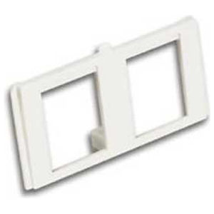 Multimedia Bezel, 2 Port, White