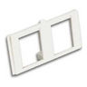 Multimedia Bezel, 2 Port, White