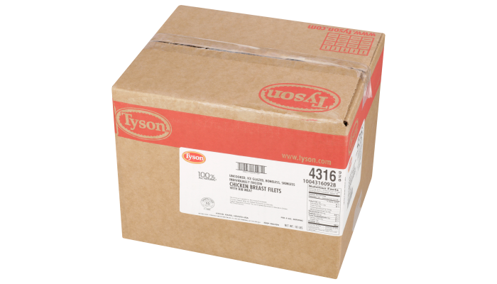 Tyson® All Natural* IF Unbreaded Boneless Skinless Chicken Breast Filets, 4 oz._image_5