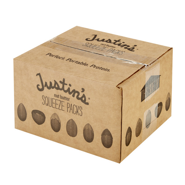 JUSTIN'S (r) Honey Almond Butter 1.15 oz Squeeze Packs . C1RA - Front Right Closed Case (Hi Res)