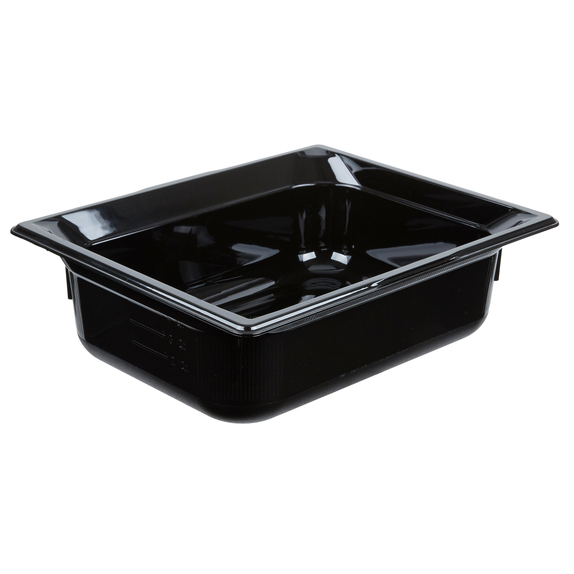 Halfsize 4inchdeep Super Pan® hightemperature plastic pan in black Vollrath Foodservice