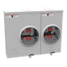 Meter Socket, Ringless, 100A, 300V, 1-Phase, 4-Jaw, OH/UG, Small Closing Plate, Horn Bypass, Surface-Mount, NEMA 3R