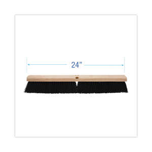 Boardwalk, 24in, Floor Brush Head, Polypropylene Bristles, Black
