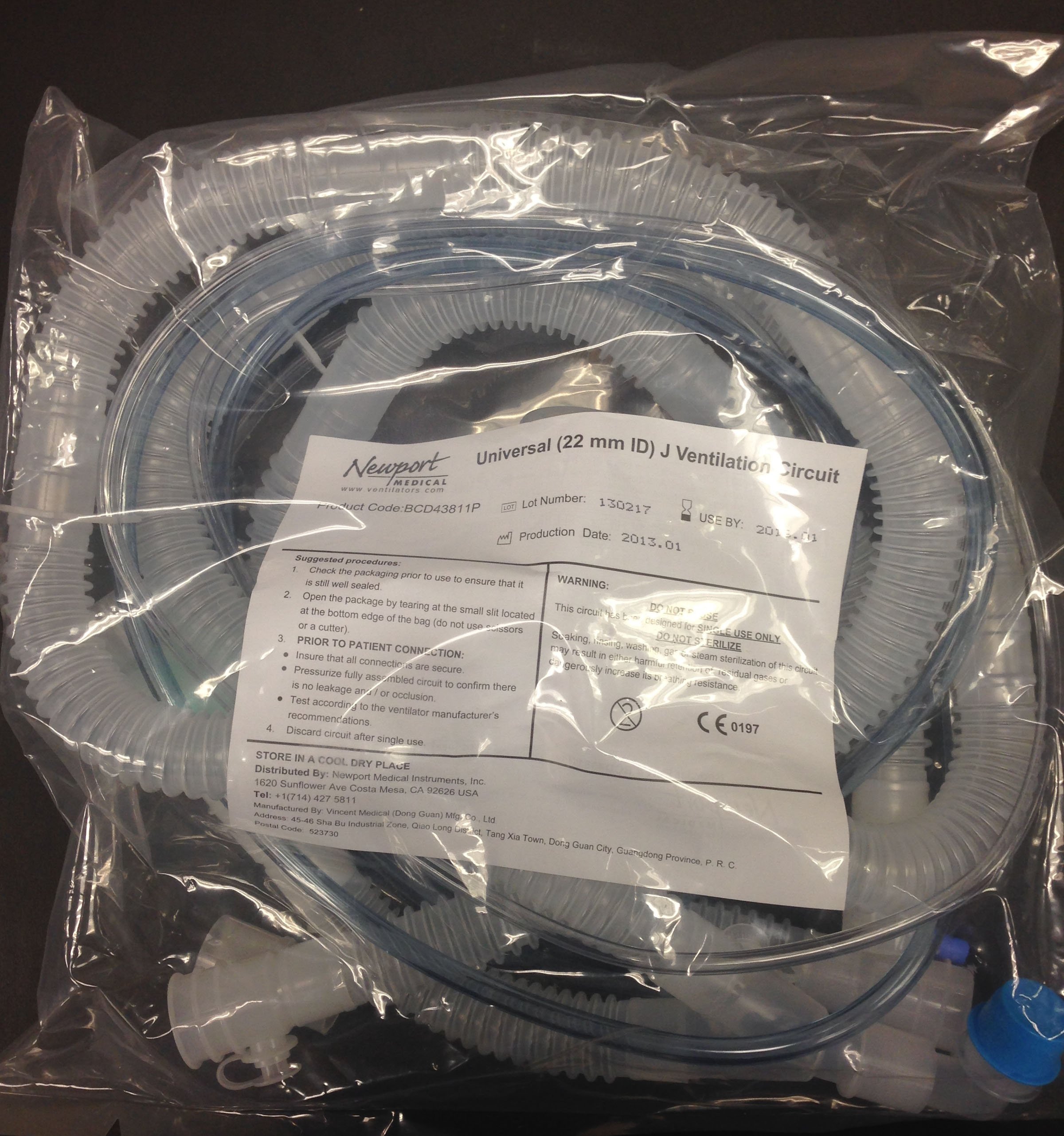 Newport Breathing Circuit MK 860830