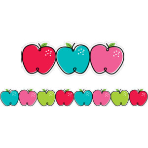 Doodle Apples EZ Border, 48 Feet