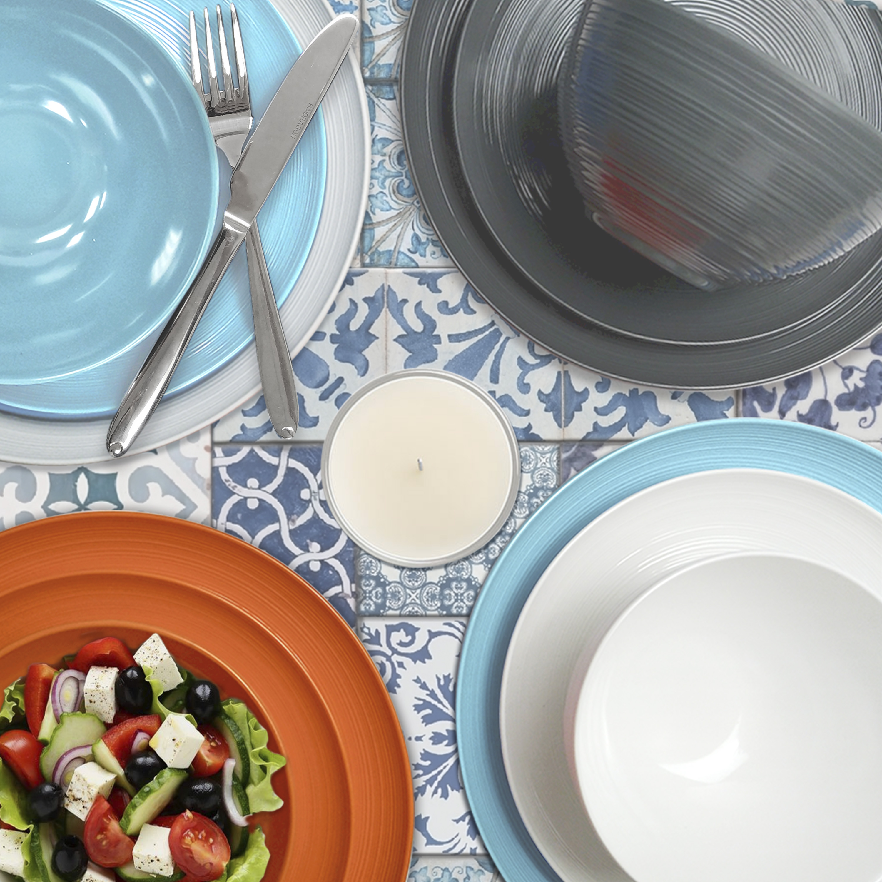 American Conventional Plate & Bowl Sets, White, 12-piece set slideshow image 11 American Conventional Plate & Bowl Sets, White, 12-piece set slideshow image 11