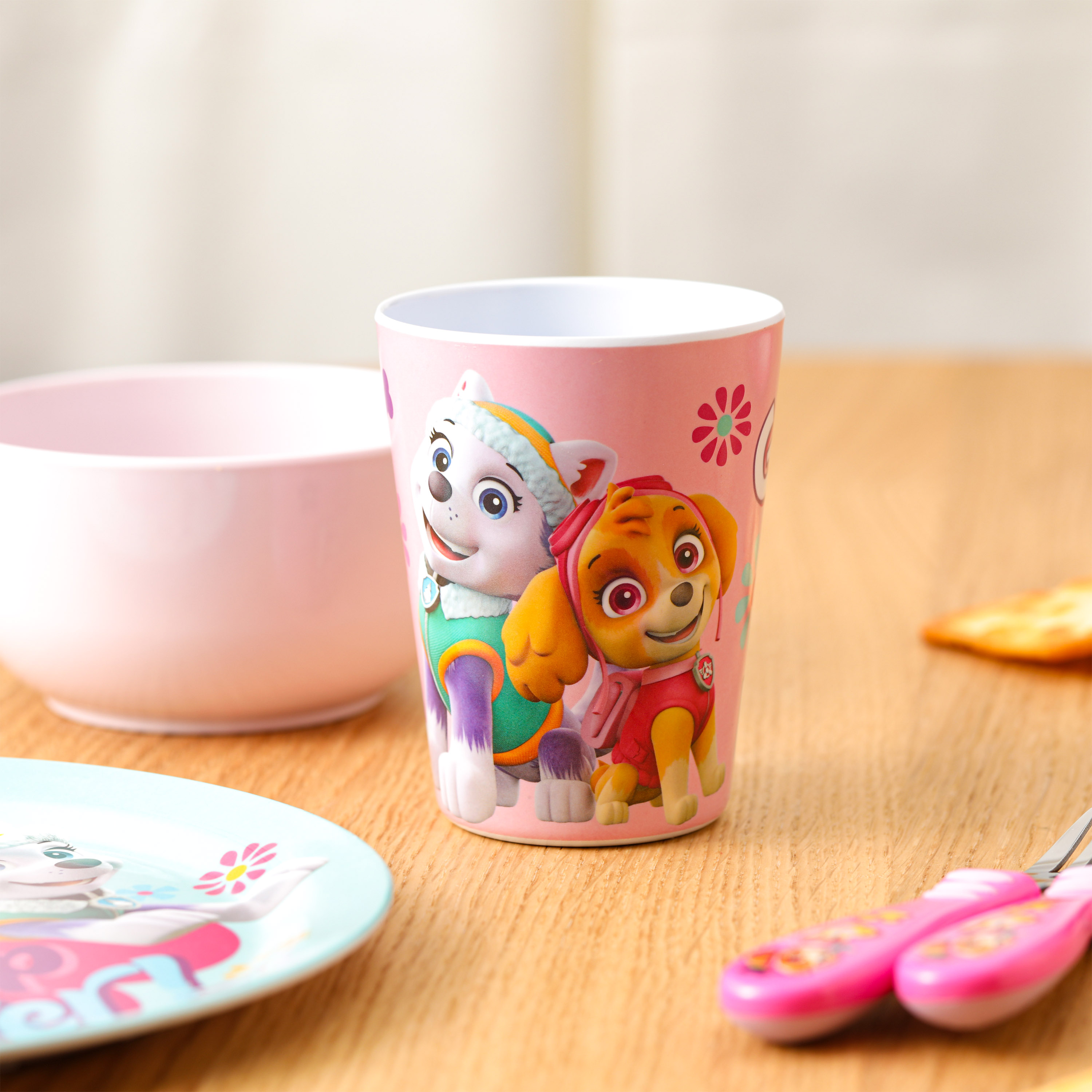 Paw Patrol Kid’s Dinnerware Set, Skye and Everest, 3-piece set slideshow image 8 Paw Patrol Kid’s Dinnerware Set, Skye and Everest, 3-piece set slideshow image 8