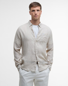 Linton Tailored Long-Sleeved Shirt Stone