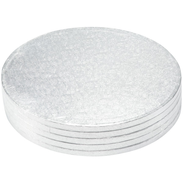 12" Round Silver Foil Cake Board