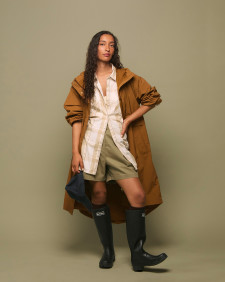 Nicola Check Shirt Light Sand Check