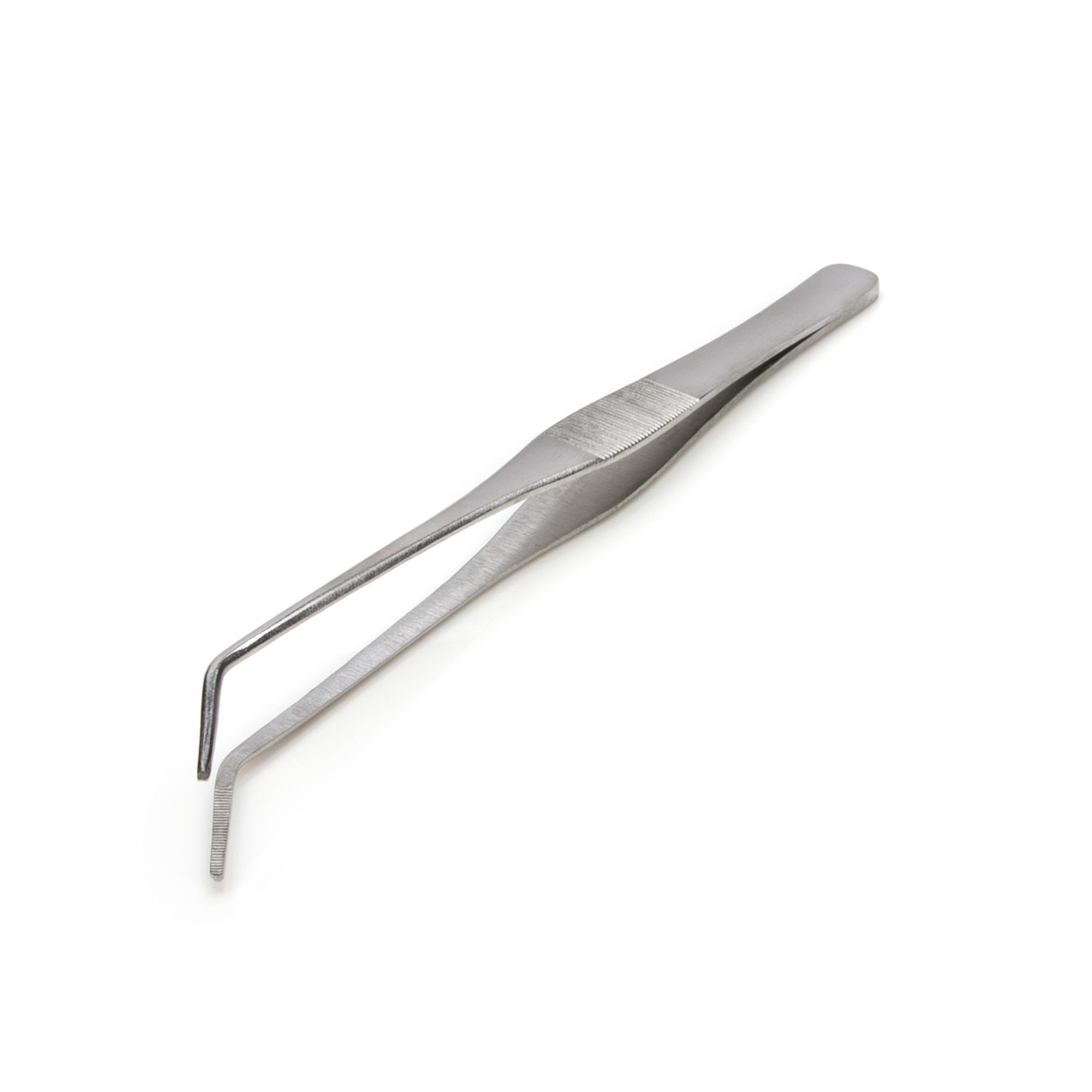 Steelman 6.75 in. Angled Sharp Tip Tweezers 05605