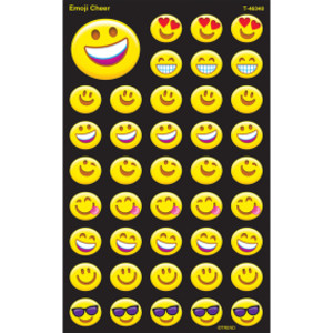 Emotion Icon Cheer superShapes Stickers-Large, 336 ct