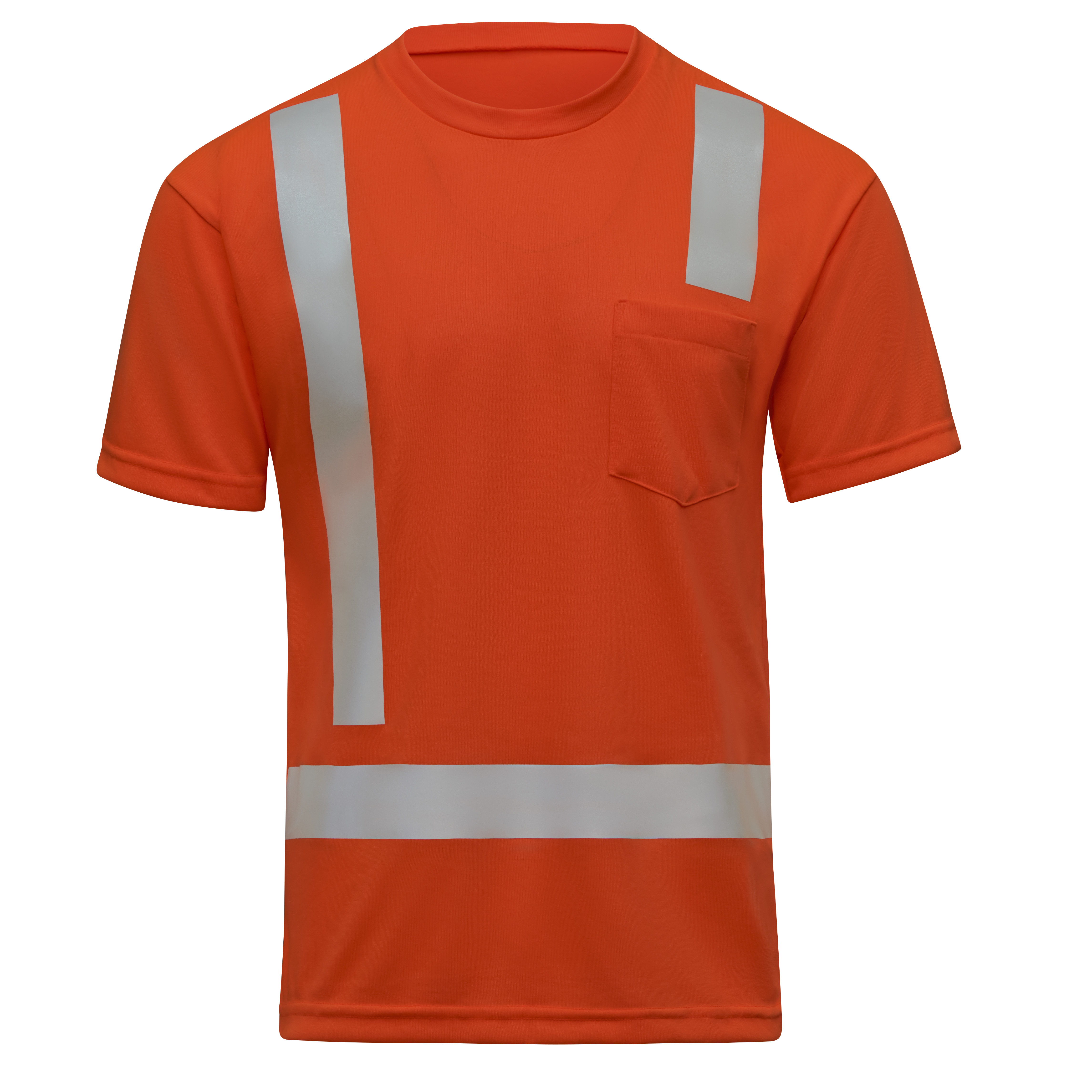 Hi-Visibility Short Sleeve Pocket T-Shirt - Type R Class 2-Red Kap