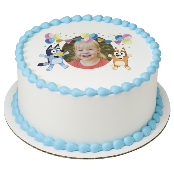 Bluey Party Fun PhotoCake® Edible Image® Frame