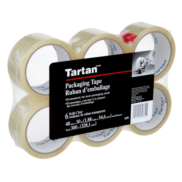 3M 3690-48X50-CLR-6PK CLEAR PACKING TAPE