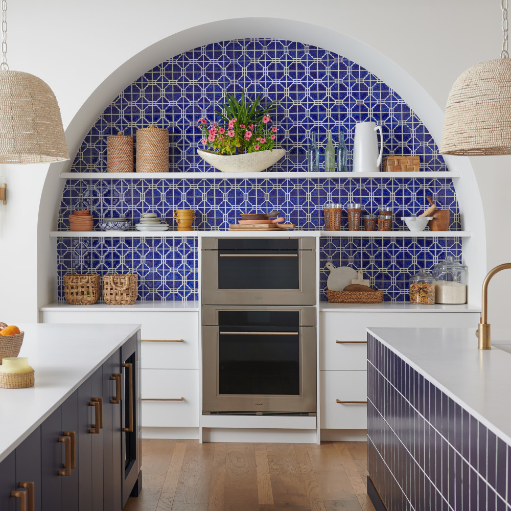 Sample – Hudson Moonbeam Blue Cloud Porcelain Mosaic Tile