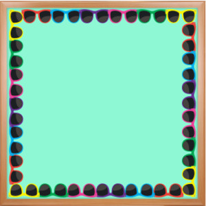 Sunglasses Die-Cut Border, 12 Strips/36 Feet