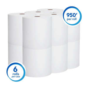 KIM02000, Kimberly Clark, Scott Essential Universal High Capacity, 950ft Roll Towel, 1 ply, White