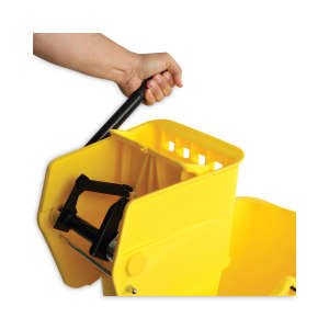 Boardwalk, Pro-Pac, 35qt, Mop Bucket w/ Sidepress Wringer, Yellow