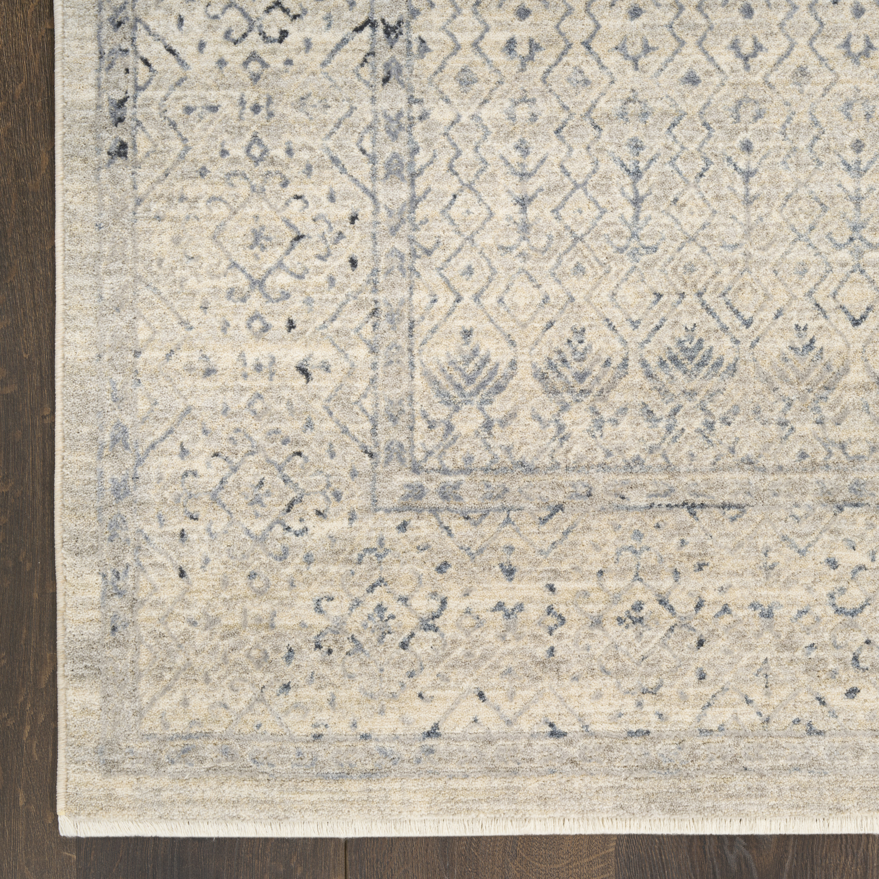 Nourison Sultana 9' x 12' Ivory Blue Vintage Indoor Rug