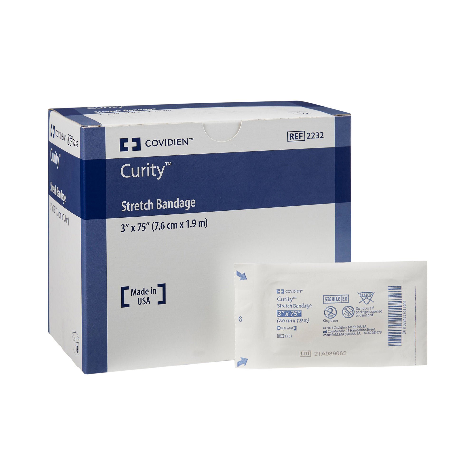 Curity™ Sterile Conforming Bandage, 3 x 75 Inch, One-Ply