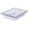Carlisle, StorPlus, Polycarbonate Notched Handled Universal Lid 1/2 Size, Clear