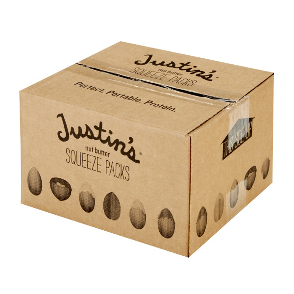 JUSTIN'S (r) Maple Almond Butter 1.15 oz Squeeze Packs . C1RA - Front Right Closed Case (Hi Res)