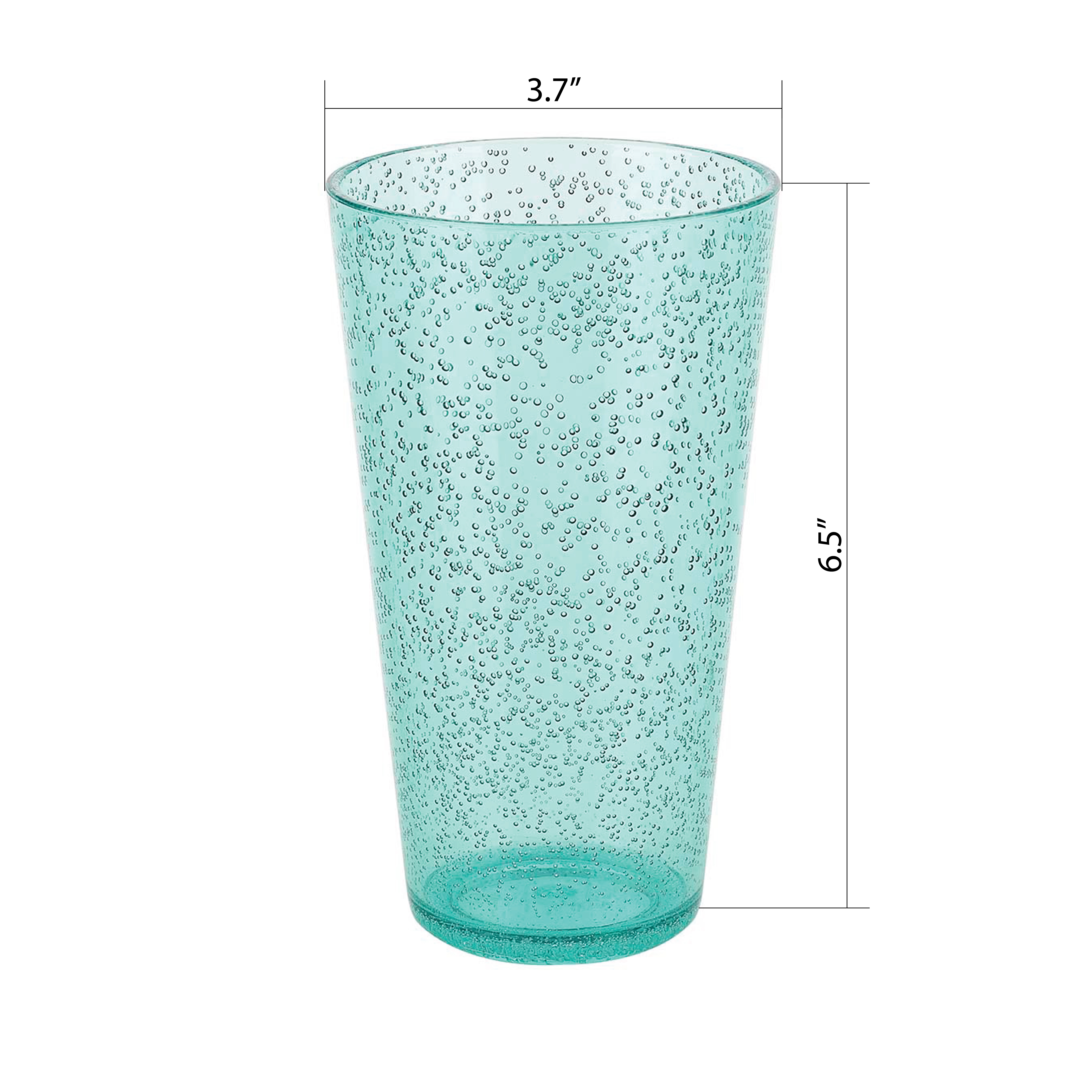 Spritz 23 ounce Highball Glass, Mint, 6-piece set