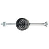 flexBOX® Outlet Box 4 in. Round Polycarbonate Adjustable Bar Hanger 2-5/16 in. D Molded-In Speed Klamps