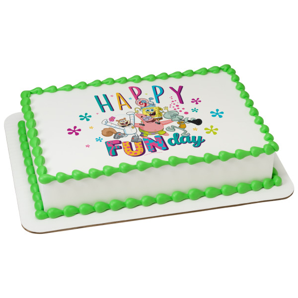 SpongeBob SquarePants Happy Funday! PhotoCake® Edible Image®