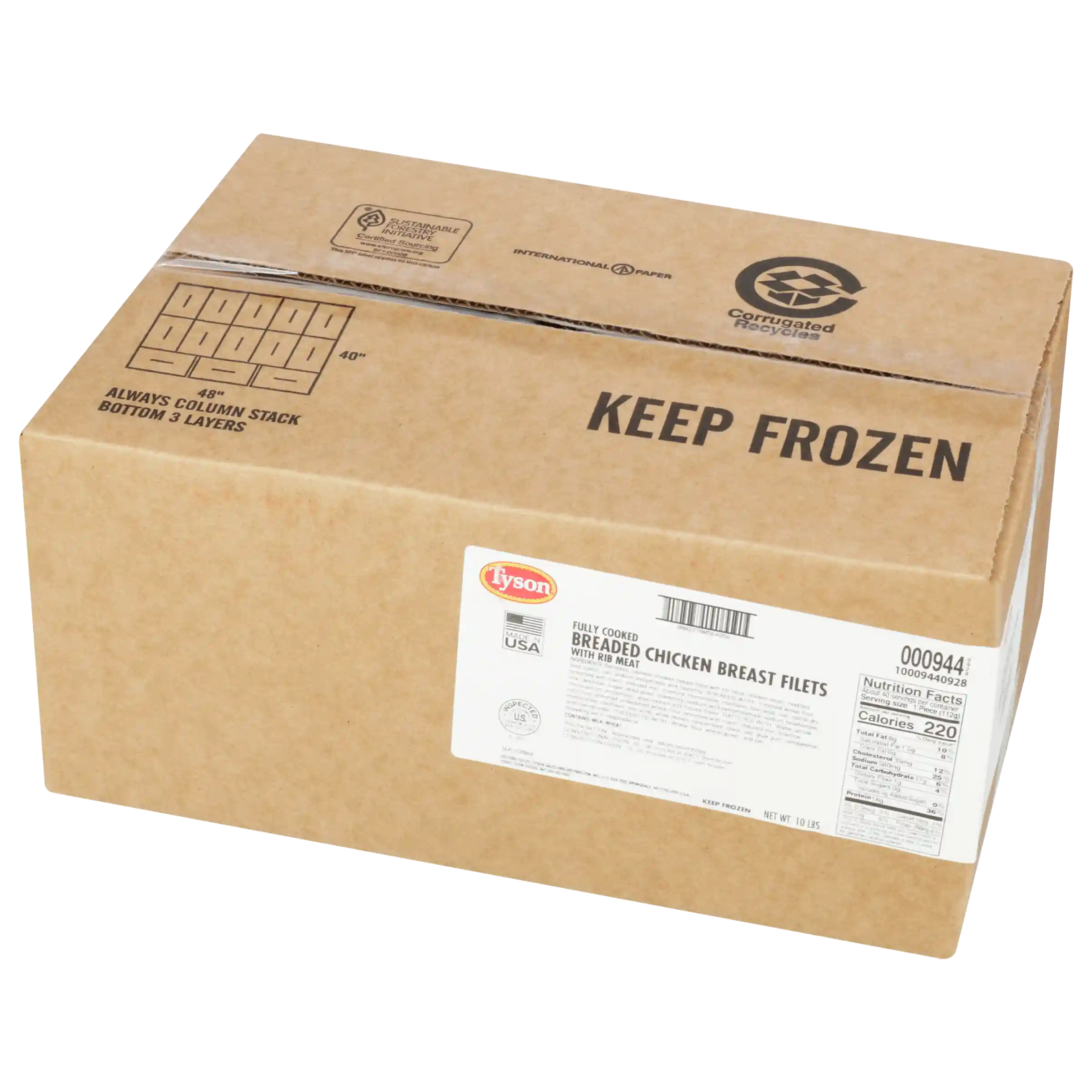 Tyson® Fully Cooked Breaded Chicken Breast Filets, 4 oz._image_5