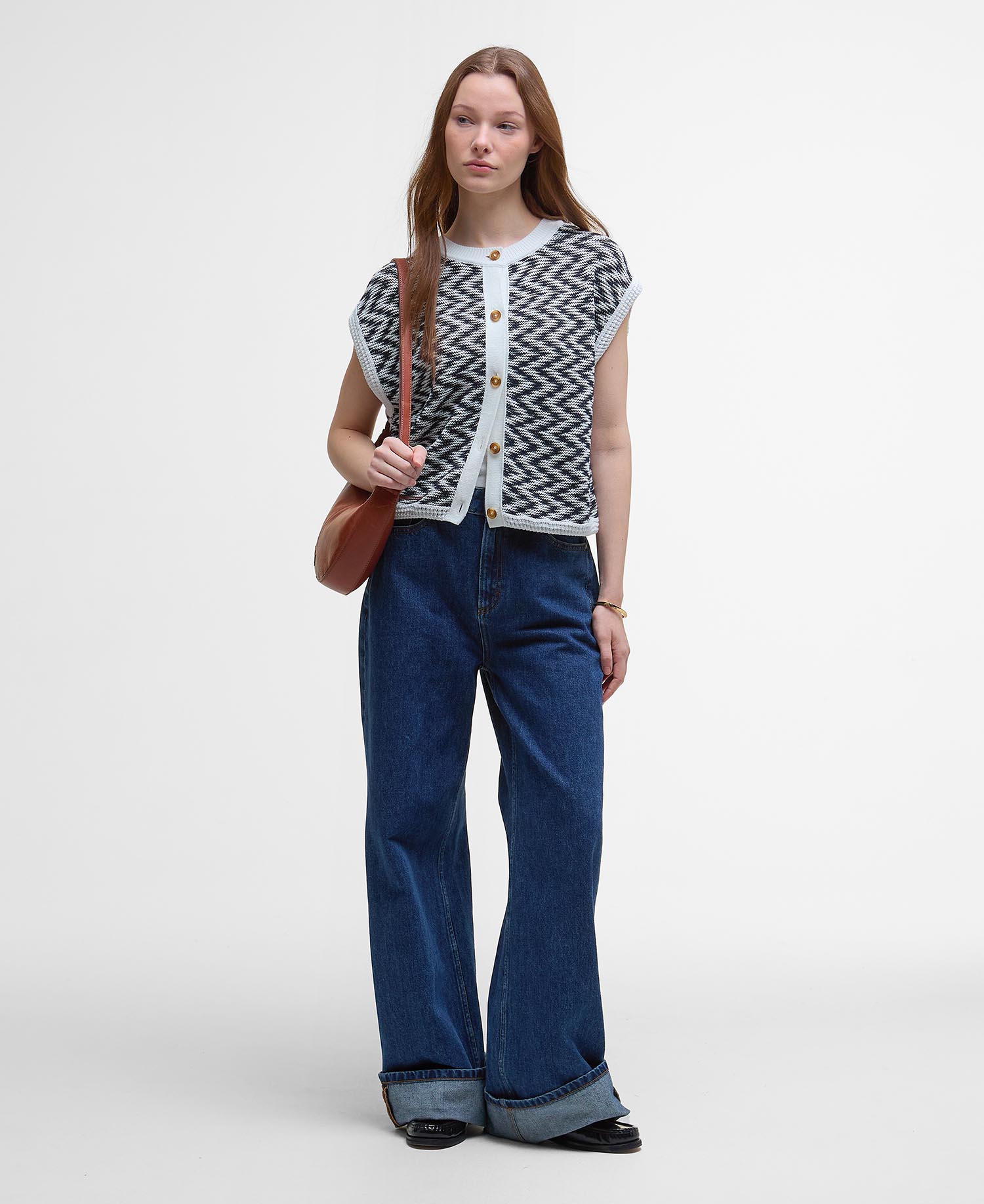 Olivia Button-Up Sweater Vest image number 1