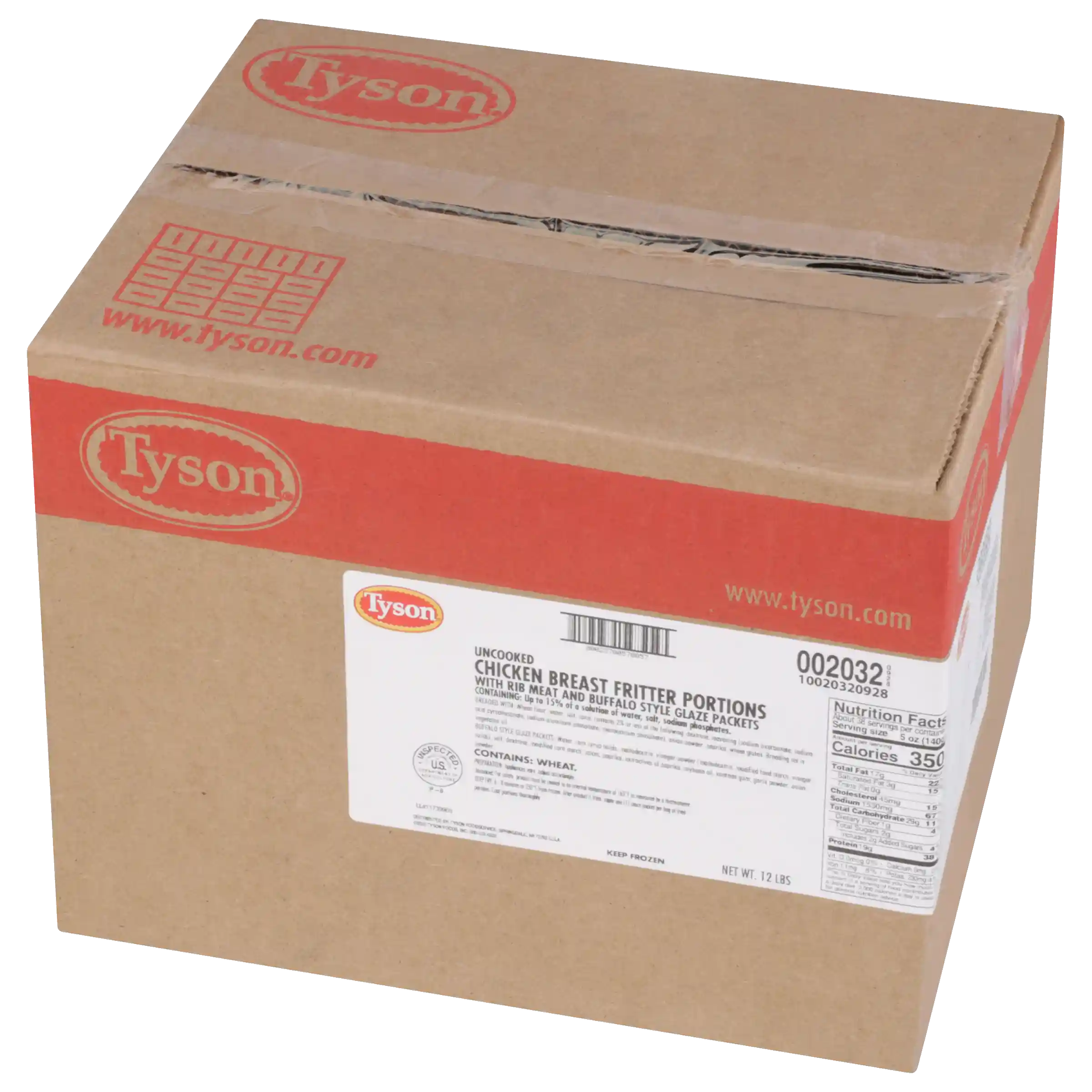 Tyson® Uncooked Chicken Breast Chunk Fritters with Buffalo Style Glaze Packets_image_5
