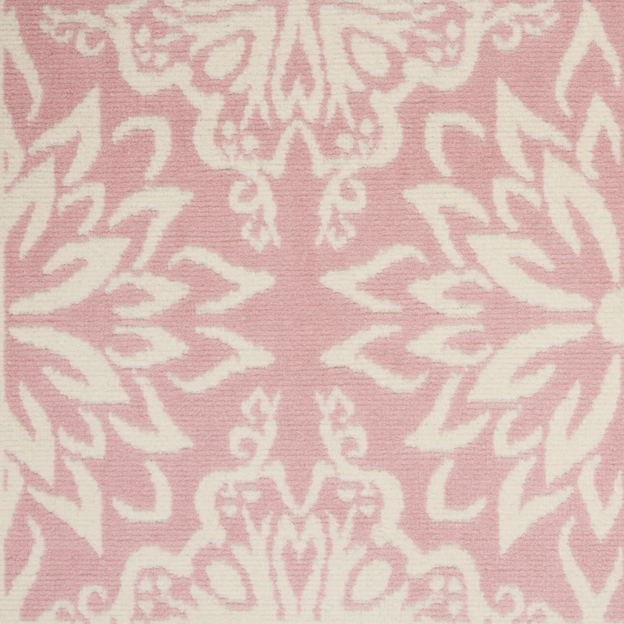Nourison Jubilant 6' x 9' Ivory Pink Farmhouse Indoor Rug