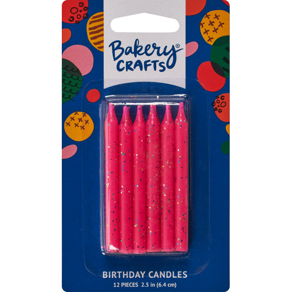 Pink Glitter Candles DecoPac
