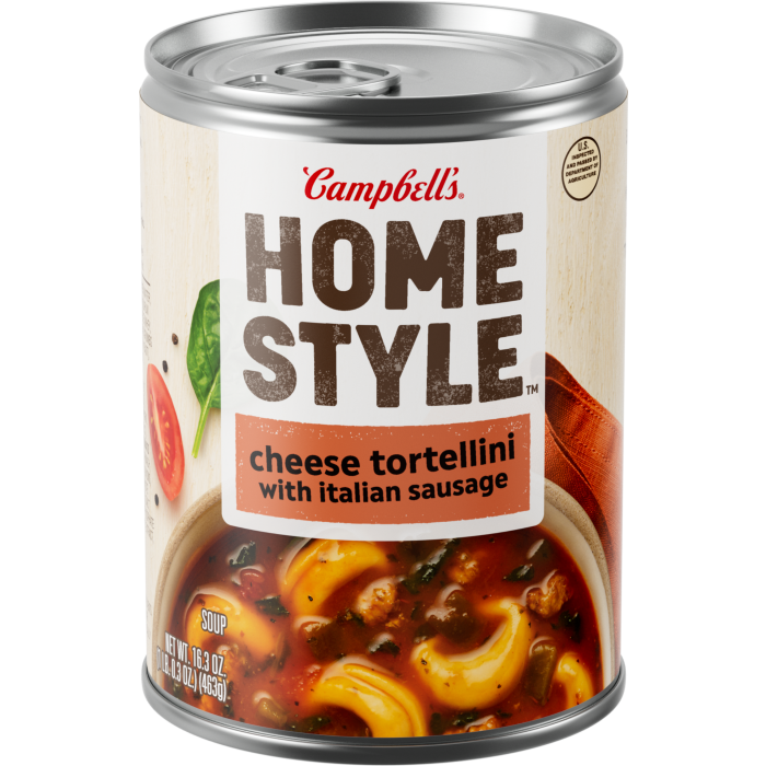 Homestyle Cheese Tortellini with Italian Sausage Soup