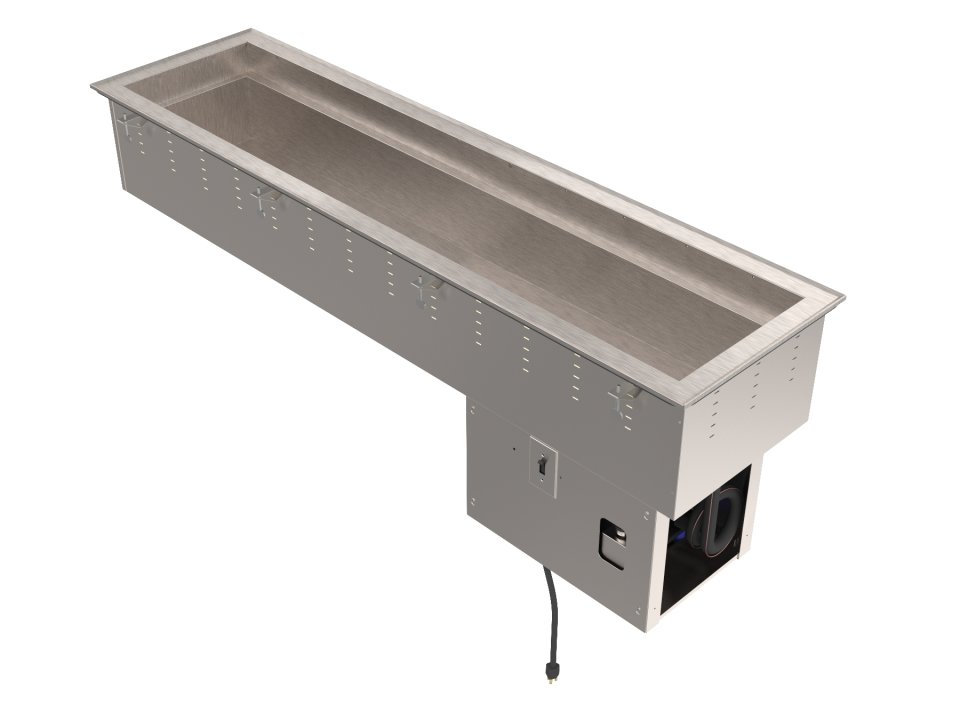 120 Volt Three-Pan NSF7 Refrigerated Short Side Drop Ins