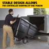 RUB1314BK, Rubbermaid Commercial, Rotomolded Tilt Truck, Utility Duty, 1 Cubic Yard, Black