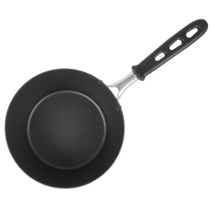 3 ¾-quart Wear-Ever® tapered aluminum saucepan in Steel Coat x3™ nonstick coating with silicone TriVent™ handle