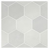 TrueTones Porcelain 16 Shades Of Cashmere Grey Matte 5-1/2″ Hexagon
